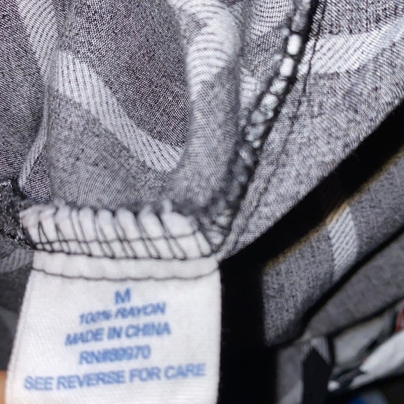 Passport  Black white Soft Plaid Button Up Shirt - Picture 6 of 11